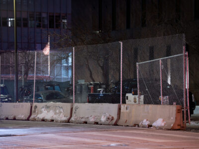 Minneapolis Police 3rd Precinct Barricaded Temporary Site