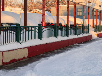 Minneapolis Snow on Lake Street Dealership, January 2023