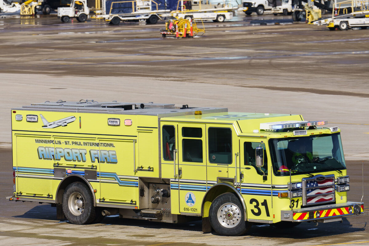 Airport Fire truck at MSP Airport