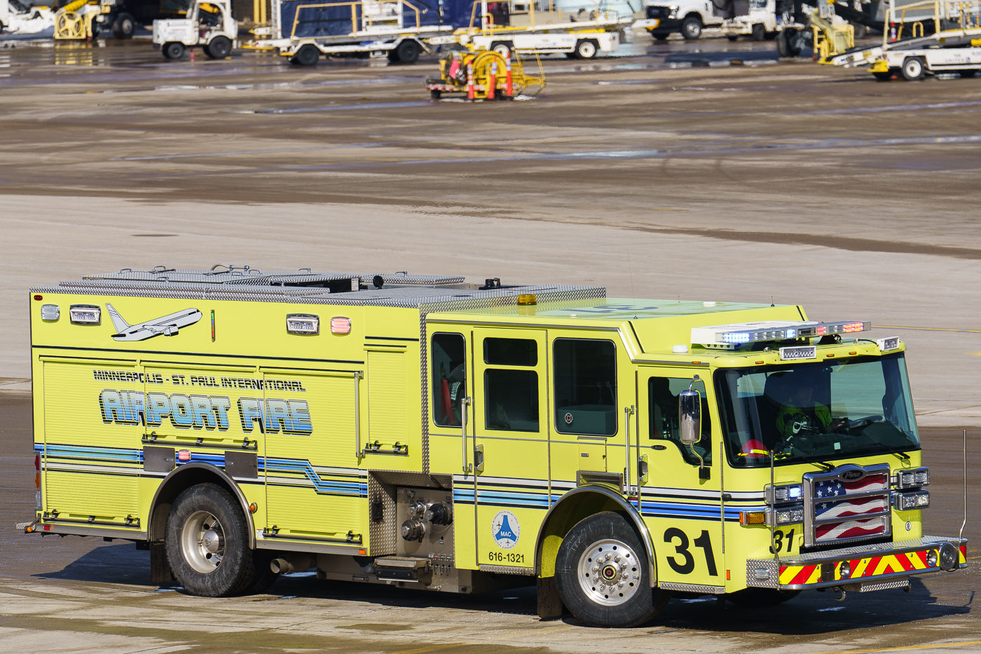 Airport Fire truck at MSP Airport