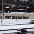 “DONT DEMO ROOF DEPOT” is the message on 394 as environmental groups continue the years long fight over a South Minneapolis warehouse and pollution. The city wants their public works facilities on the former EPA superfund site. Community groups want housing and an urban farm.