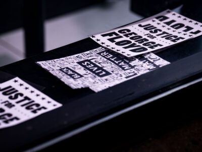 Justice for George Floyd & Black Lives Matter Stickers, Minneapolis