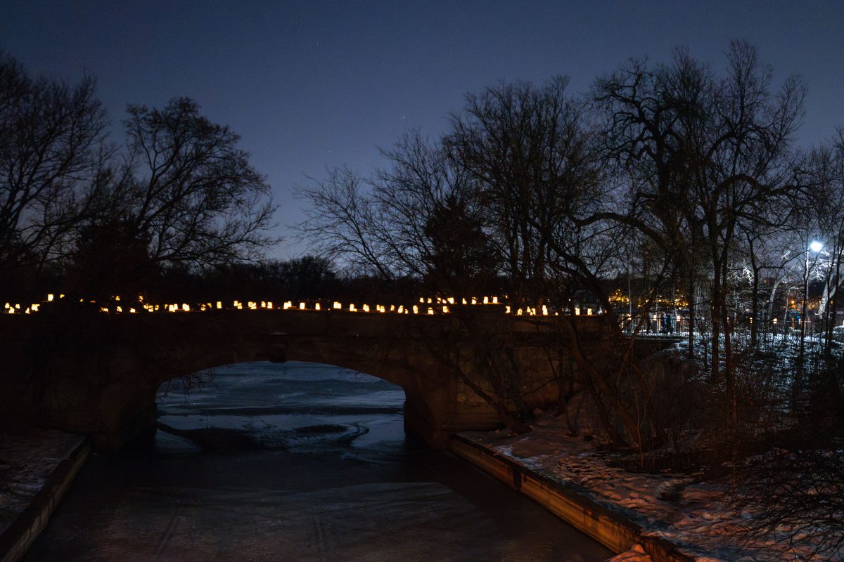 Lake of the Isles Channel during the Luminary Loppet in Minneapolis