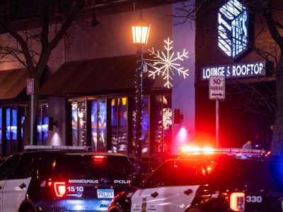 Minneapolis Police Outside Uptown Ties Lounge & Rooftop