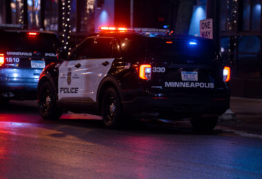 A Minneapolis Squad Car parked on Lagoon Avenue in Uptown Minneapolis.