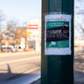 A CPAC flyer on a street pole in South Minneapolis.