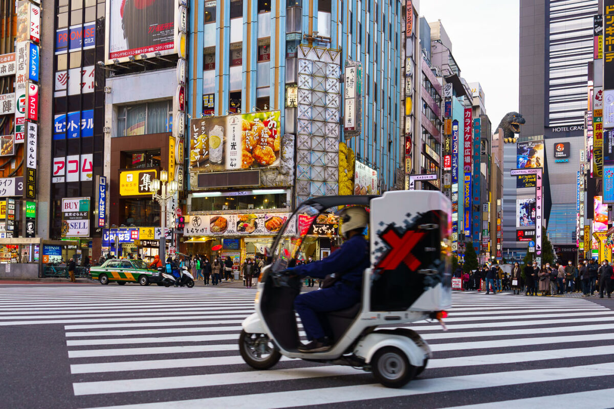 Evening Crossing on Central Road, Kabukichō
