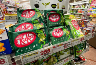 Green Tea flavored Kit Kat in Japan.