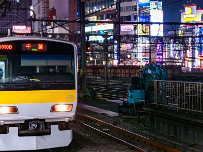 JR East E231 Series Bound for Chiba, Tokyo