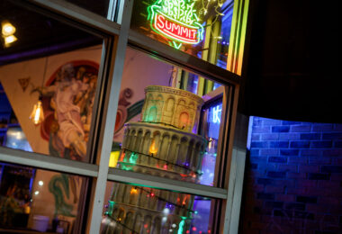 Leaning Tower of Pizza Restaurant on Lyndale Avenue in South Minneapolis.