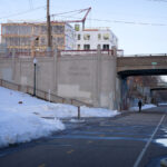 Midtown Greenway and 11th Ave in Minneapolis on March 19, 2023.