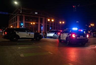 Minneapolis Police at the University of Minnesota after loosing the national championship in hockey.