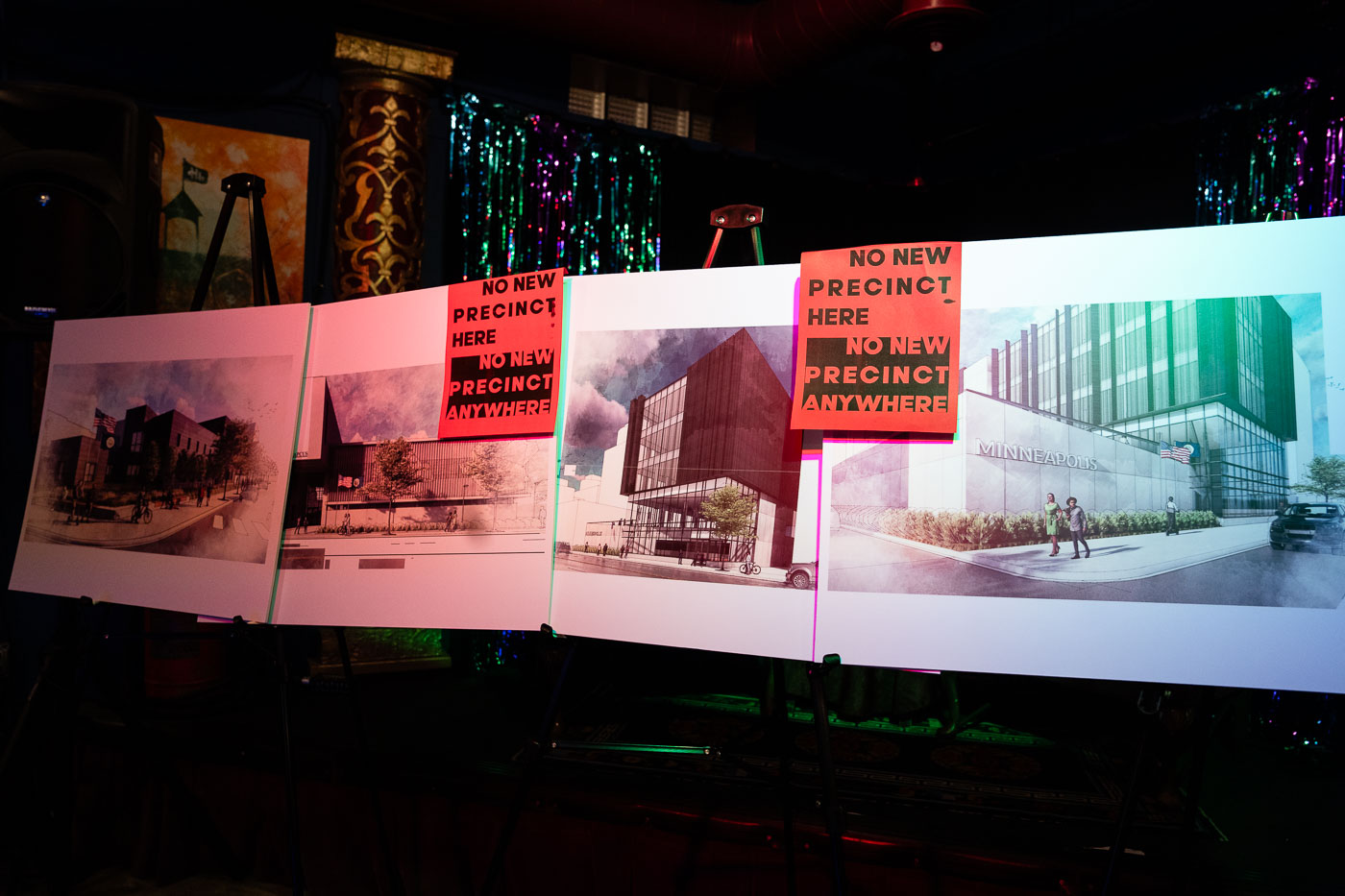 No new precinct signs on new precinct renderings