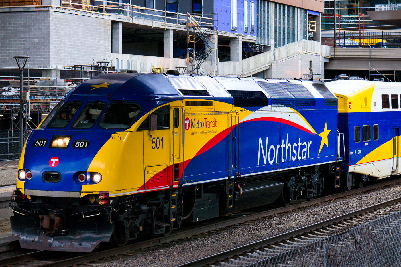 Northstar Train in Downtown Minneapolis 2023
