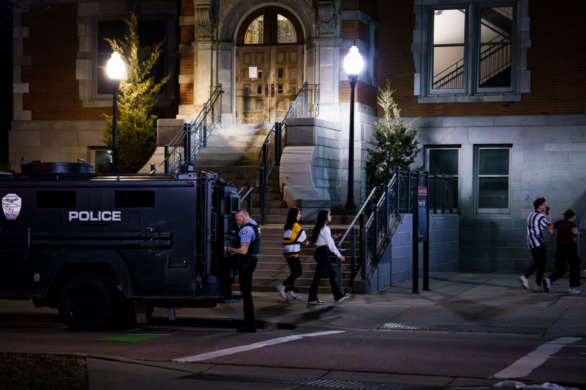 Minneapolis Police in Dinkytown after Championship hockey loss