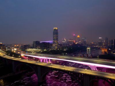 Minneapolis I-35W Bridge in Wildfire Smoke