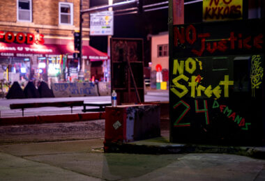 The Peoples Way at George Floyd Square. The intersection of 38th and Chicago has been a protest zone since the May 25th, 2020 murder of George Floyd.
