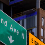 Street signs in Minneapolis.
