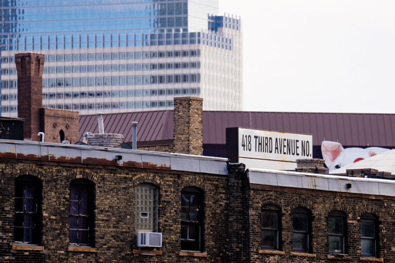 418 Third Avenue North sign in Minneapolis 3 A building in the Minneapolis Warehouse District.