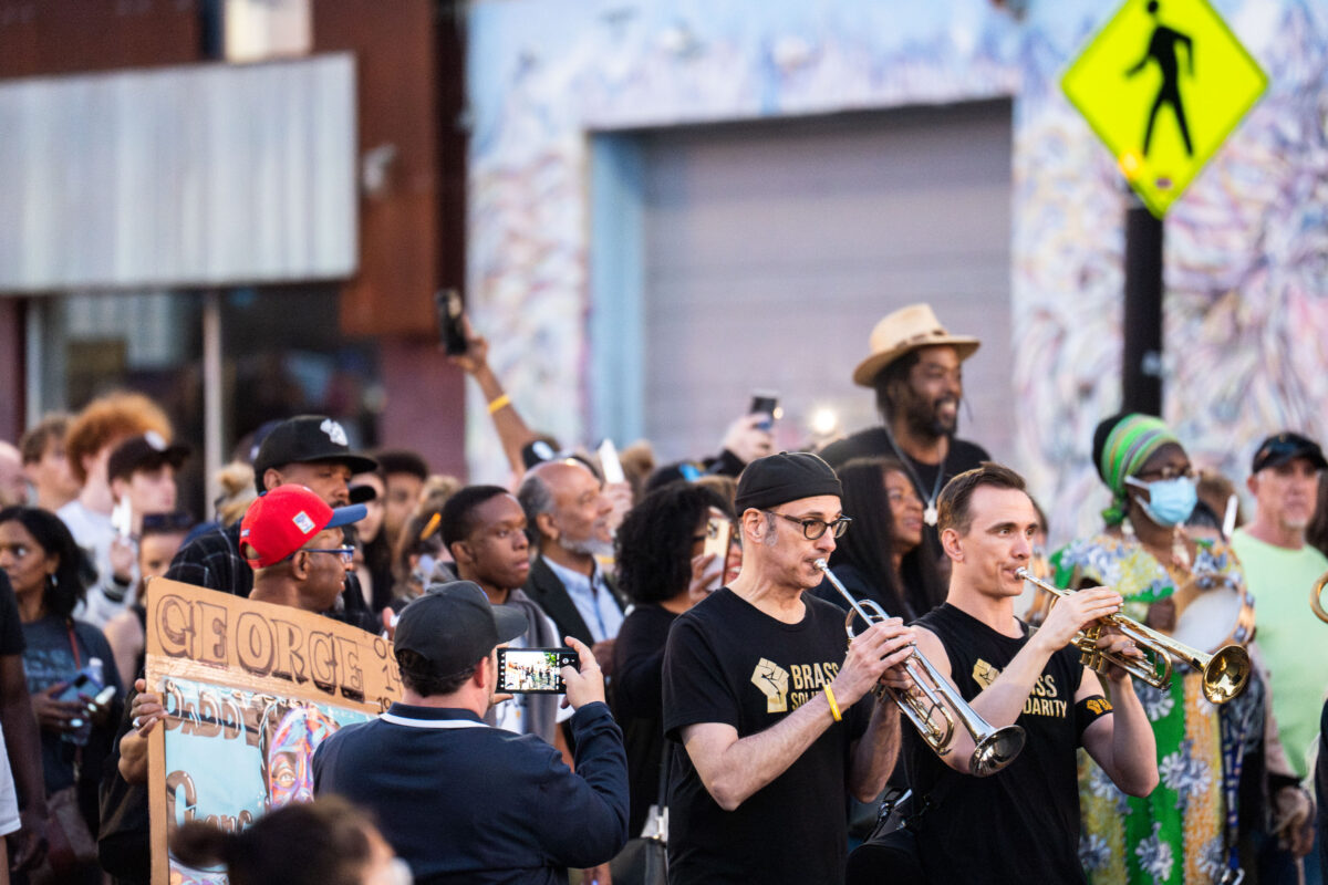 Brass Solidarity marches to Say Their Names