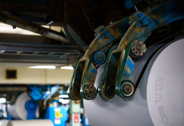 Inside the Star Tribune-Heritage Center Manufacturing Facility where the Minneapolis Star Tribune, St. Paul Pioneer Press, USA Today and Washington Post are printed daily.