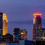 Downtown Minneapolis as seen from Uptown.