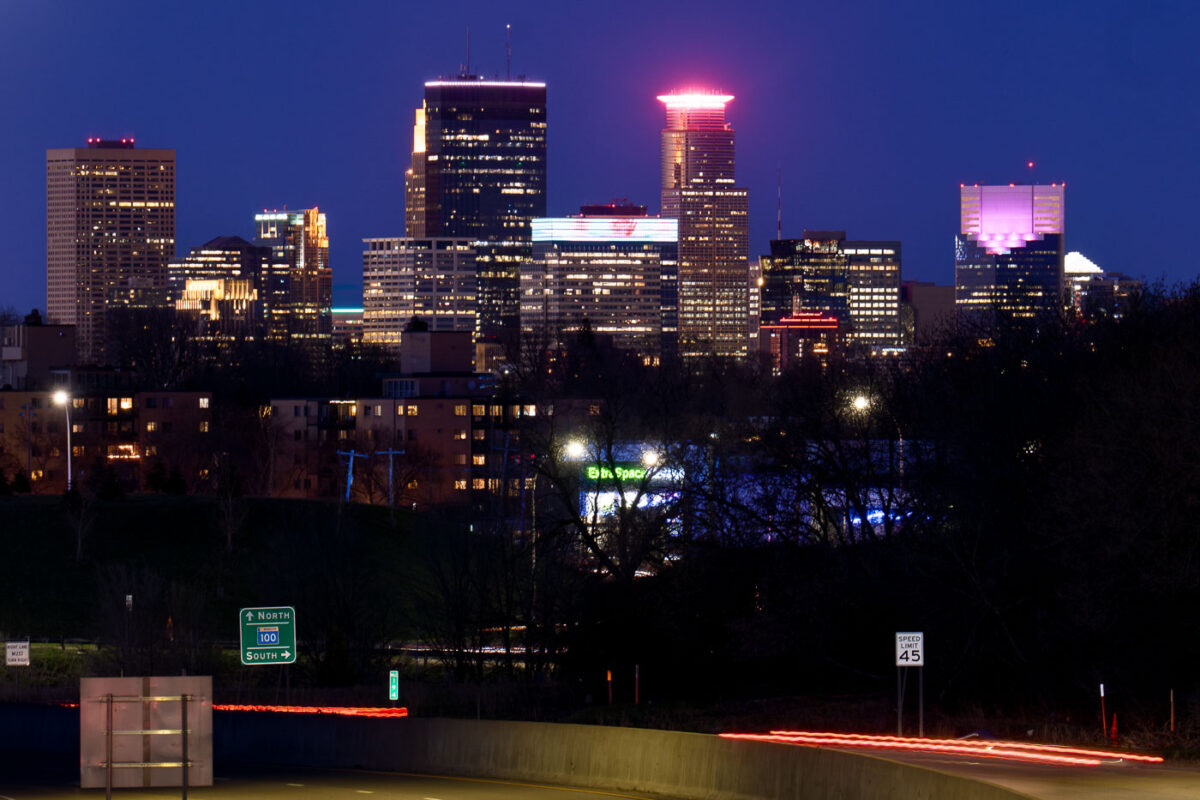 Downtown Minneapolis as seen from St. Louis Park