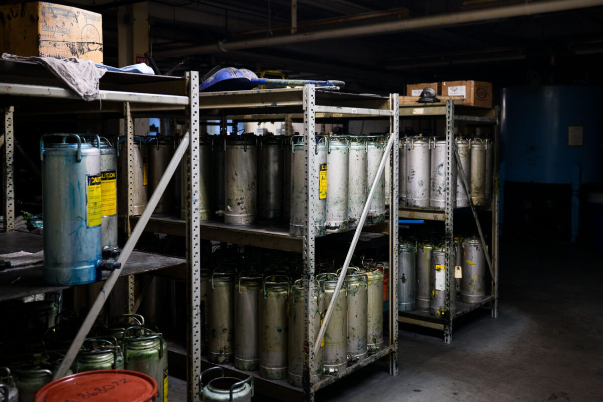 Ink tanks at Star Tribune print facility