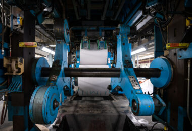 Inside the Star Tribune-Heritage Center Manufacturing Facility where the Minneapolis Star Tribune, St. Paul Pioneer Press, USA Today and Washington Post are printed daily.