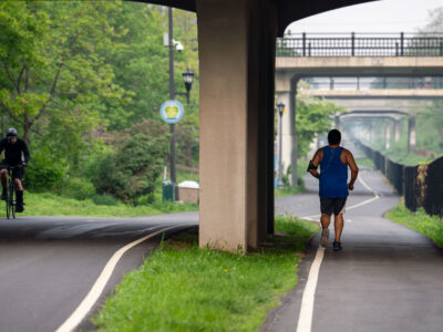 Midtown Greenway, Minneapolis: Biking and Jogging in Wildfire Haze