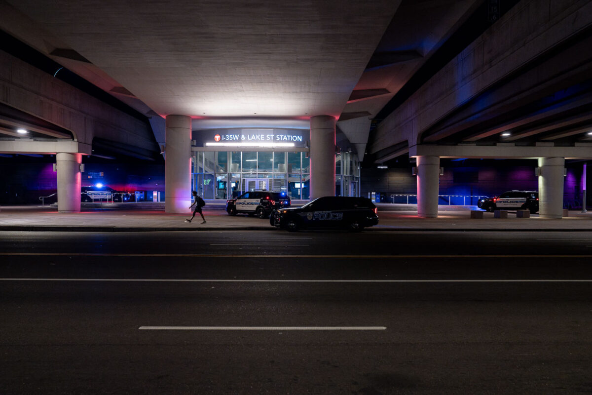 Metro Transit Police at Lake St Station