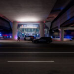 Metro Transit Police at the I-35W & Lake Street Station in Minneapolis in May 2023.