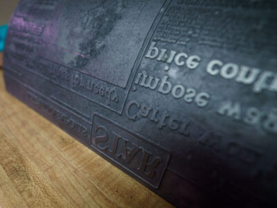 Minneapolis Star Tribune Letterpress Plate