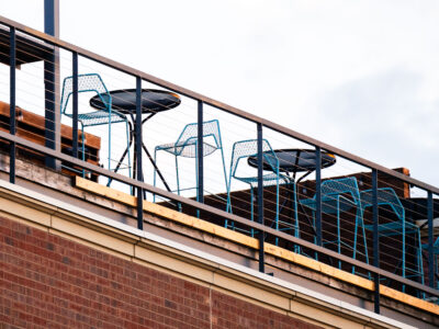 Patio Chairs at a rooftop bar in Uptown Minneapolis