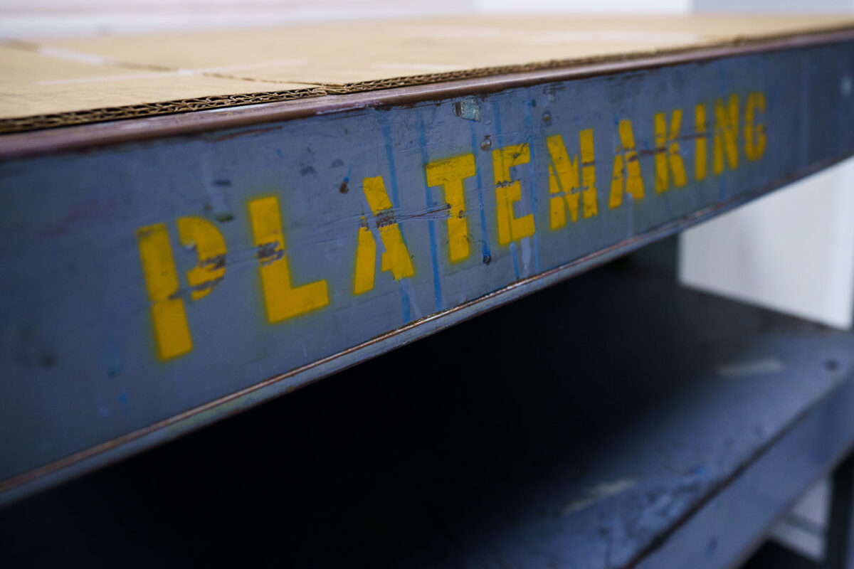 Print plates at Star Tribune facility in Minneapolis