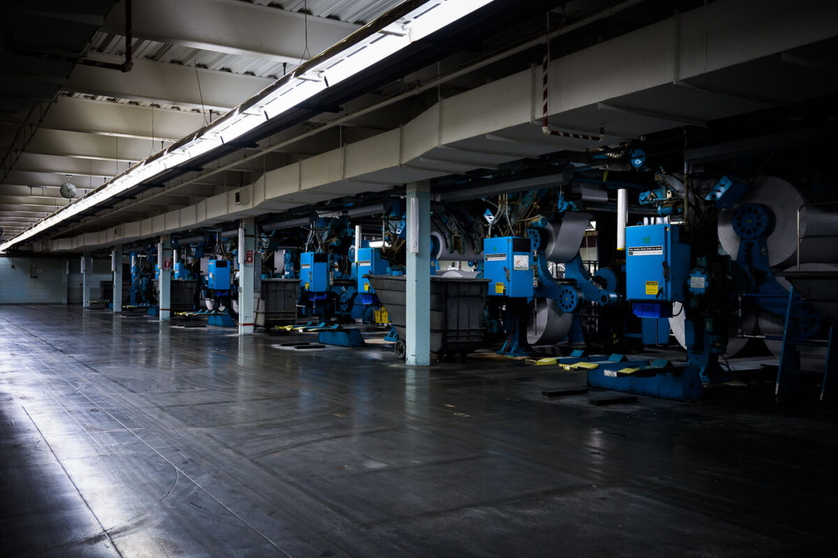 Printing press at Star Tribune facility