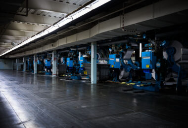 Inside the Star Tribune-Heritage Center Manufacturing Facility where the Minneapolis Star Tribune, St. Paul Pioneer Press, USA Today and Washington Post are printed daily.