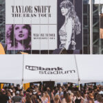 Taylor Swift fans flock to Downtown East in Minneapolis for the first of two shows on her "The Eras Tour".