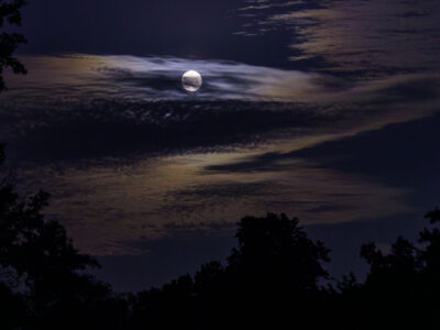 Full Moon over Cedar Lake Trail, Minneapolis, June 3, 2023