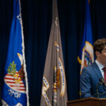 Minneapolis Mayor Jacob Frey speaks at a press conference announcing the findings from the Department of Justice on the investigation into the Minneapolis police on June 16, 2023.