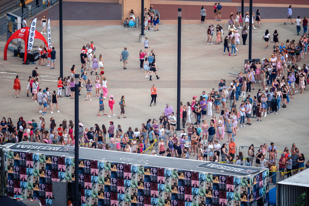 Taylor Swift fans at Eras Tour Minneapolis