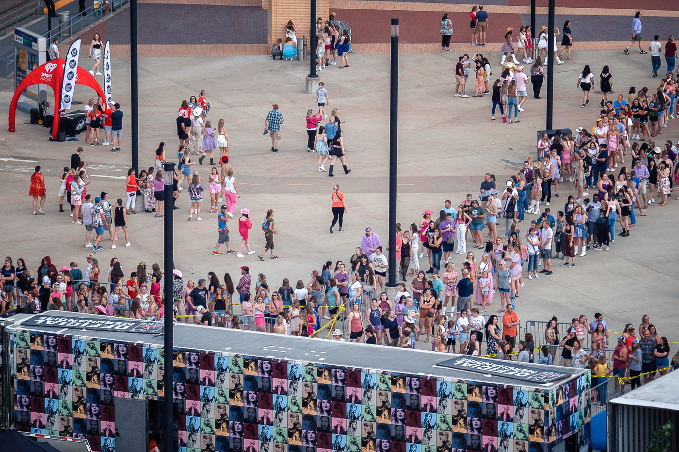 Taylor Swift Crowd at Eras Merchandise Line