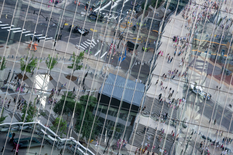 Taylor Swift fans reflected on US Bank Stadium 2 Taylor Swift fans flock to Downtown East in Minneapolis for the first of two shows on her "The Eras Tour".
