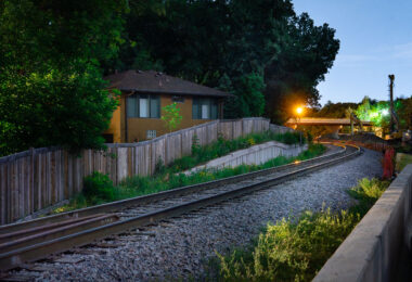 Construction on the Southwest LRT train project in South Minneapolis.