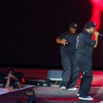 Ice Cube and WC performing at Rock Fest in Cadott, WI on July 13, 2023.