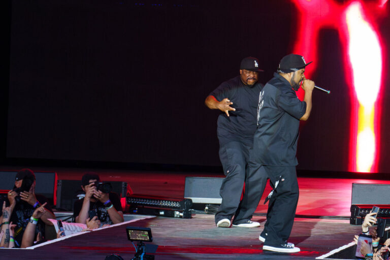 Ice Cube and WC at Rock Fest in July 2023 4 Ice Cube and WC performing at Rock Fest in Cadott, WI on July 13, 2023.