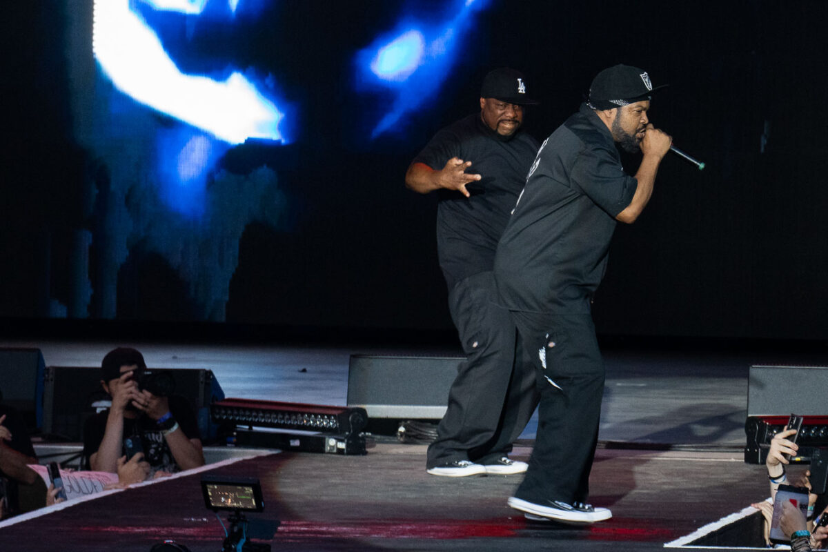 Ice Cube performing at Rock Fest