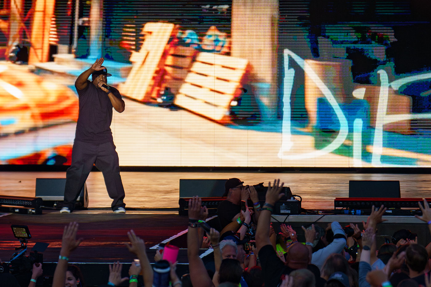 Ice Cube performing in 2023 Wisconsin