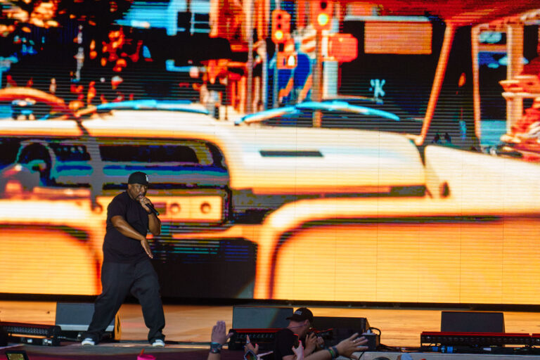 Ice Cube Performs at Rock Fest in 2023 1 Ice Cube and WC performing at Rock Fest in Cadott, WI on July 13, 2023.