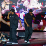 Ice Cube and WC performing at Rock Fest in Cadott, WI on July 13, 2023.